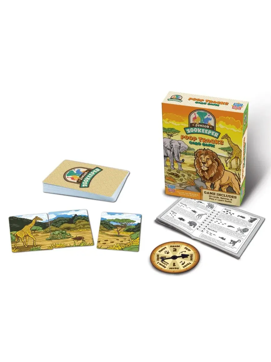 Карточная игра «Следы экскрементов юного смотрителя зоопарка» Masterpieces Puzzles — изображение 2 из 3, нет цвета