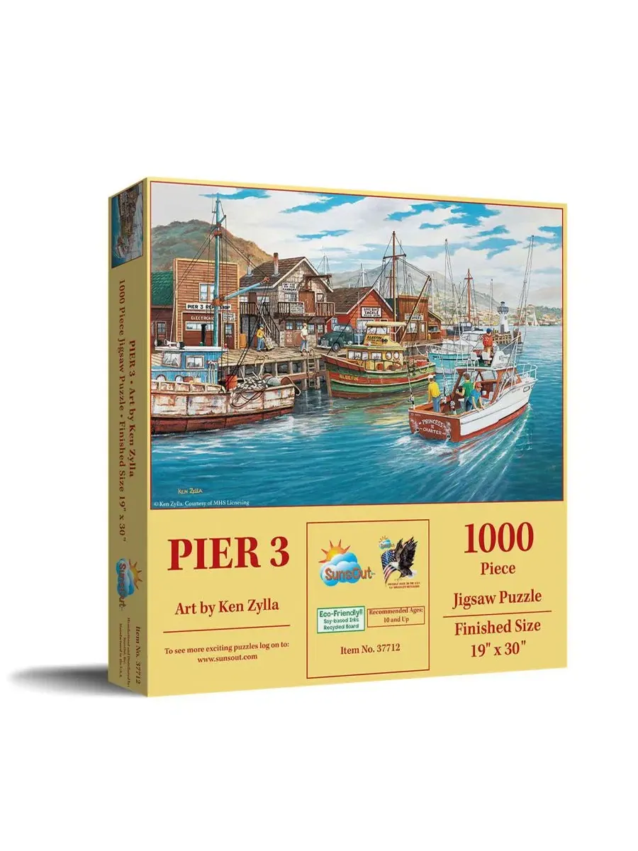 Пазл Pier 3 из 1000 деталей для взрослых Sunsout