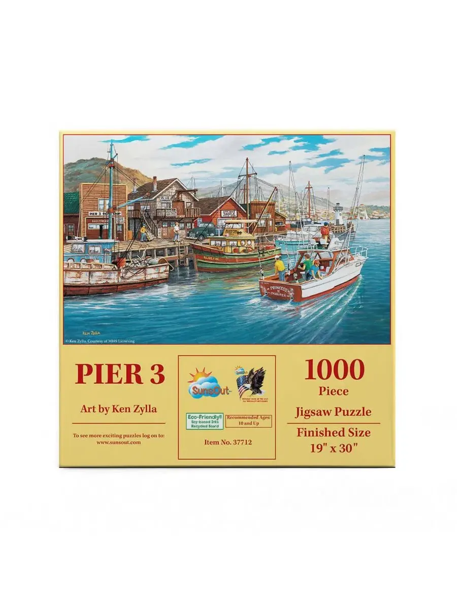 Пазл Pier 3 из 1000 деталей для взрослых Sunsout — изображение 2 из 5, нет цвета