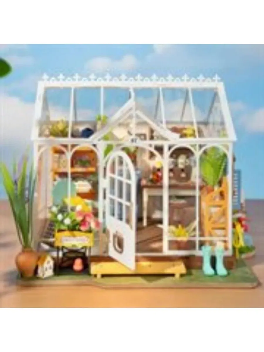 DIY-конструктор миниатюрного домика Dreamy Garden House Robotime — изображение 2 из 5, нет цвета