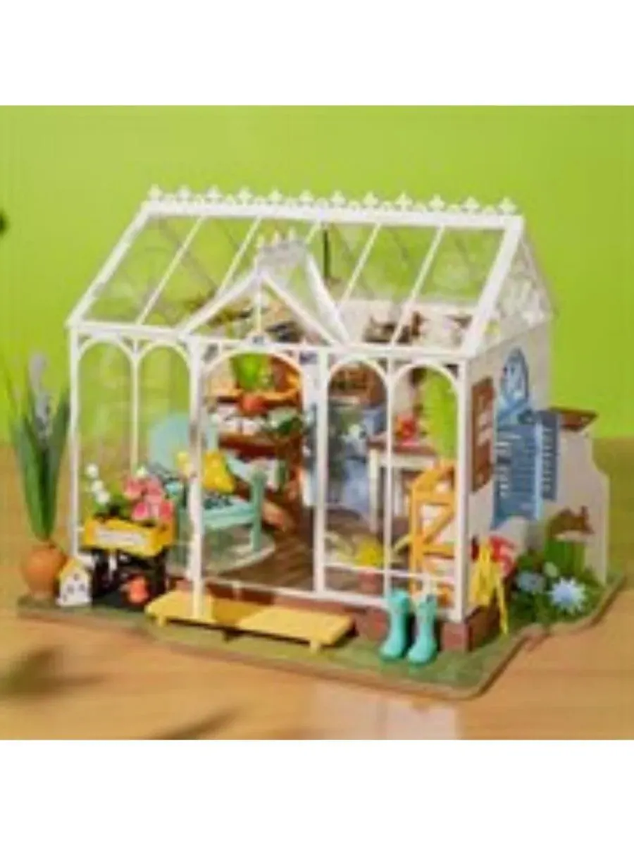 DIY-конструктор миниатюрного домика Dreamy Garden House Robotime — изображение 3 из 5, нет цвета