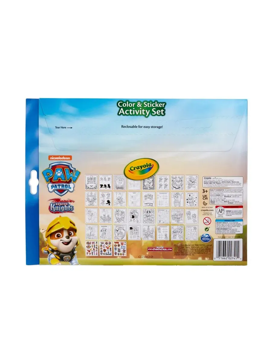 Набор для творчества с наклейками и раскрасками Paw Patrol, 3 комплекта Crayola — изображение 6 из 7, мульти