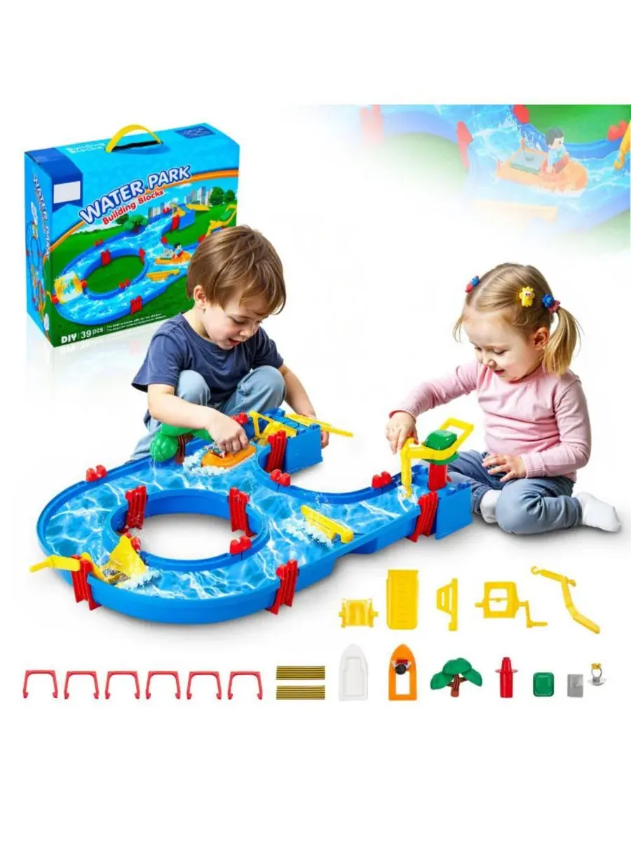 Игровой набор для воды с 39 аксессуарами Slickblue