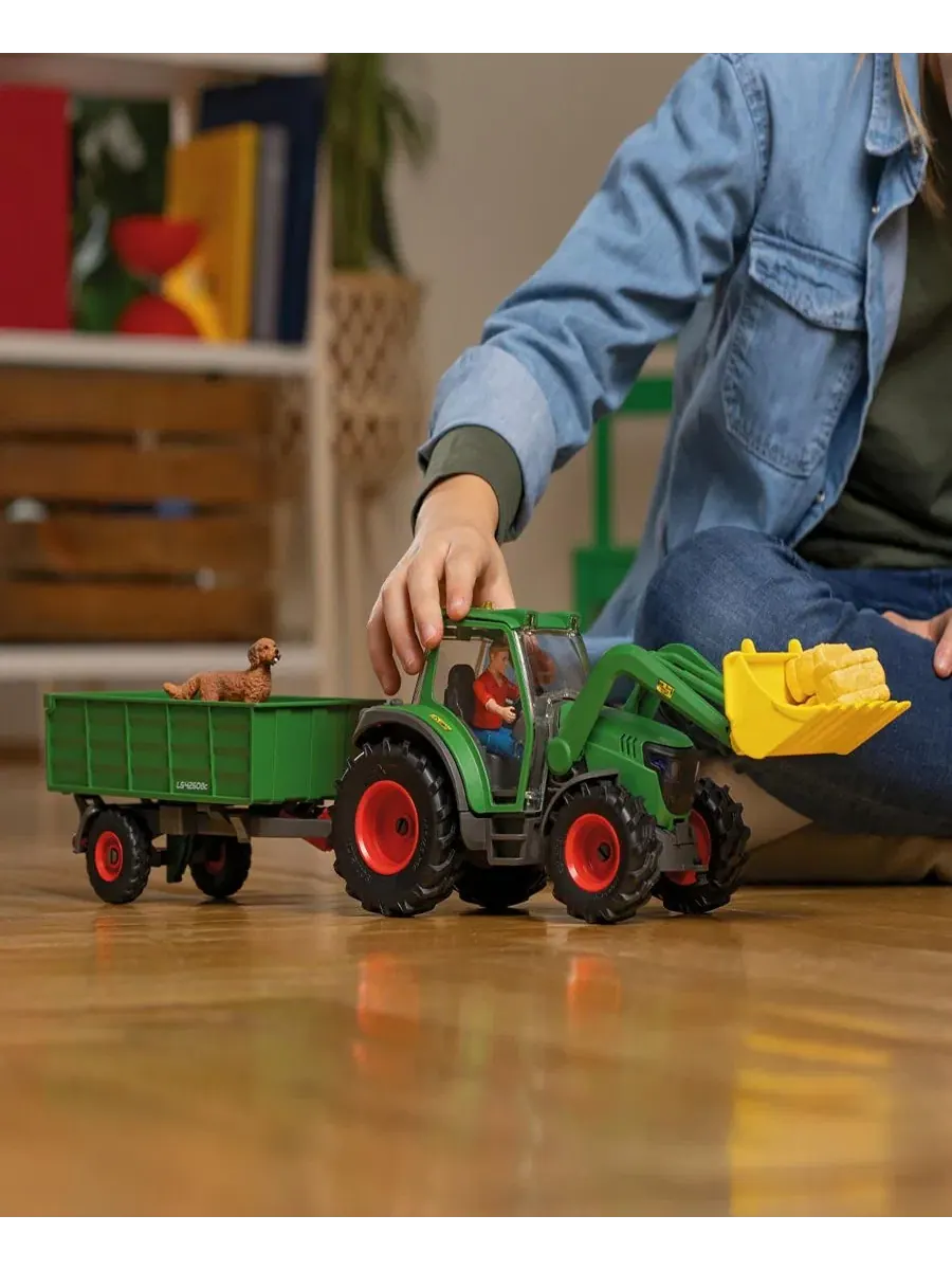 Игровой набор с трактором и прицепом Schleich — изображение 5 из 5, мульти