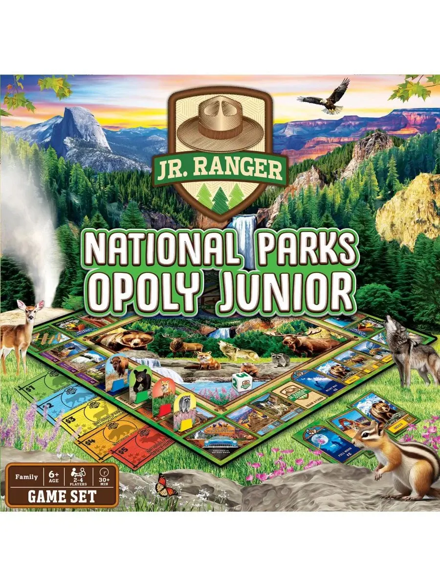 Настольная игра Junior Ranger National Parks Opoly Jr MasterPieces Puzzles