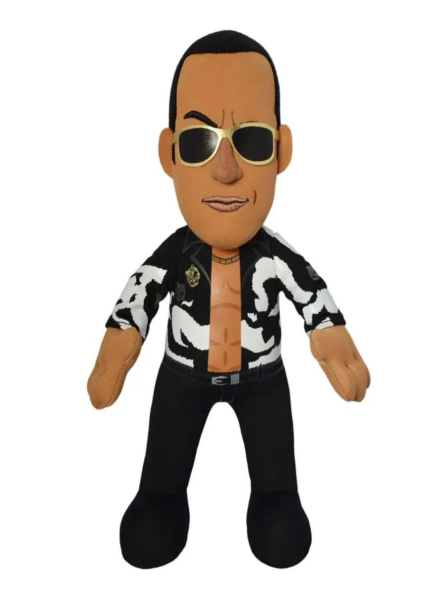 Мягкая фигурка WWE Old School The Rock - легенда рестлинга для игр или коллекционирования Bleacher