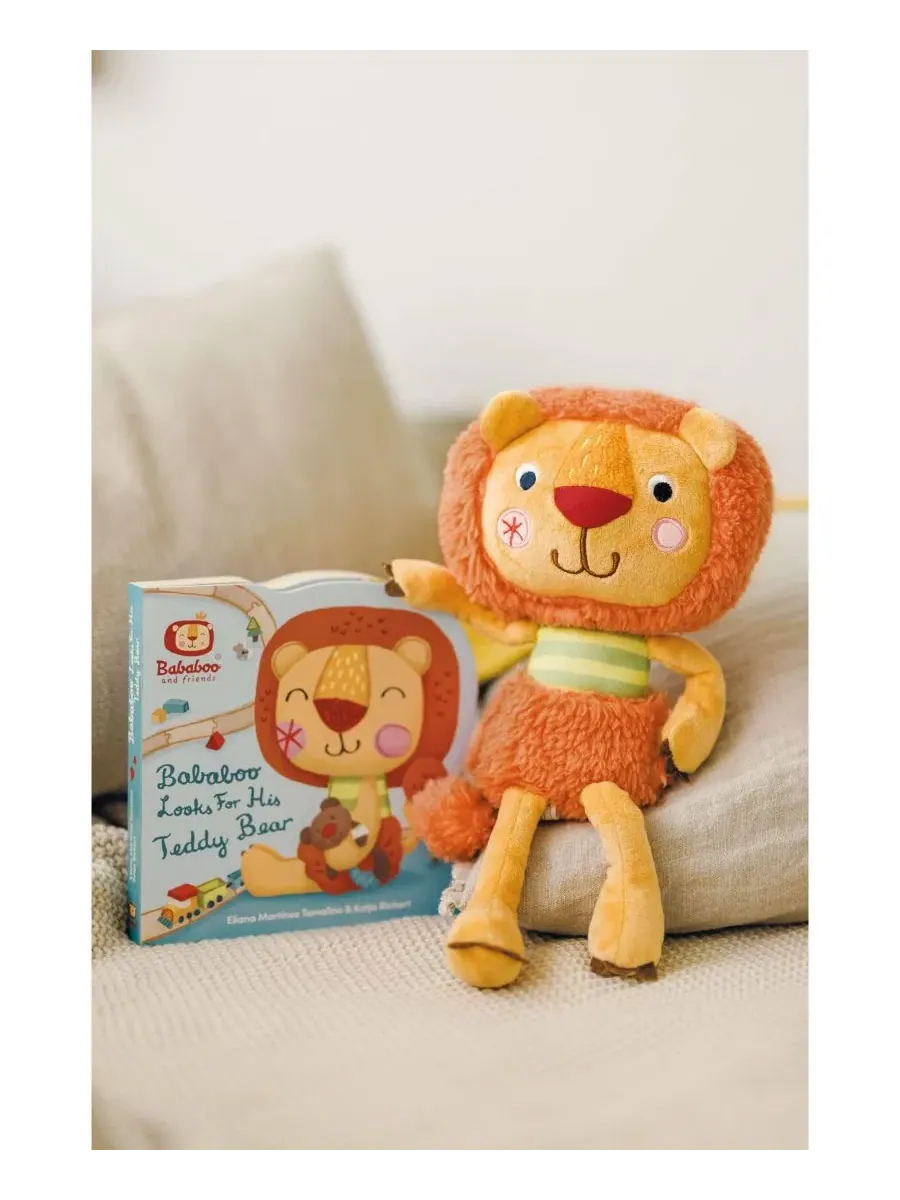 Набор «Книга и плюшевая игрушка с изображением льва» Bababoo And Friends