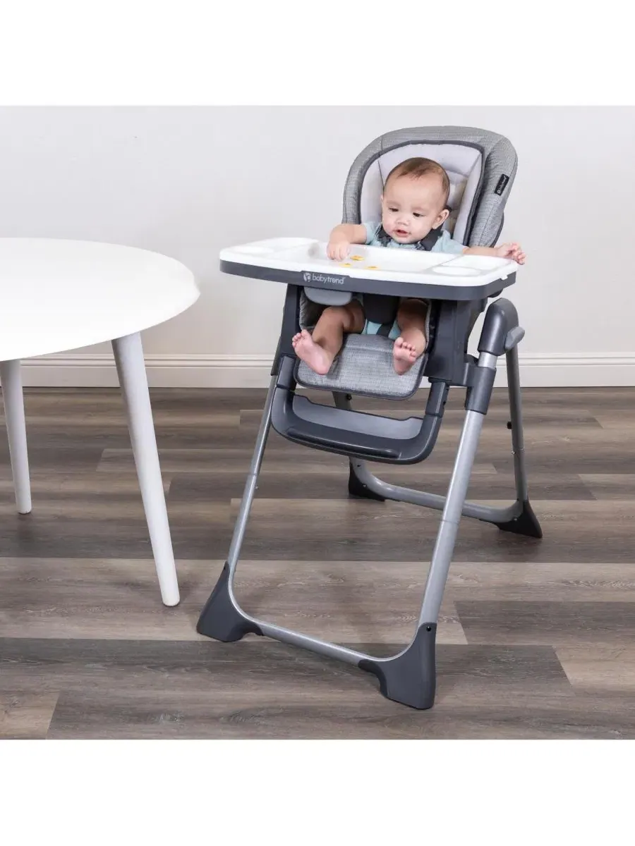 Детский стульчик для кормления Sit Right 2.0 3-в-1 Baby Trend — изображение 4 из 11, серый