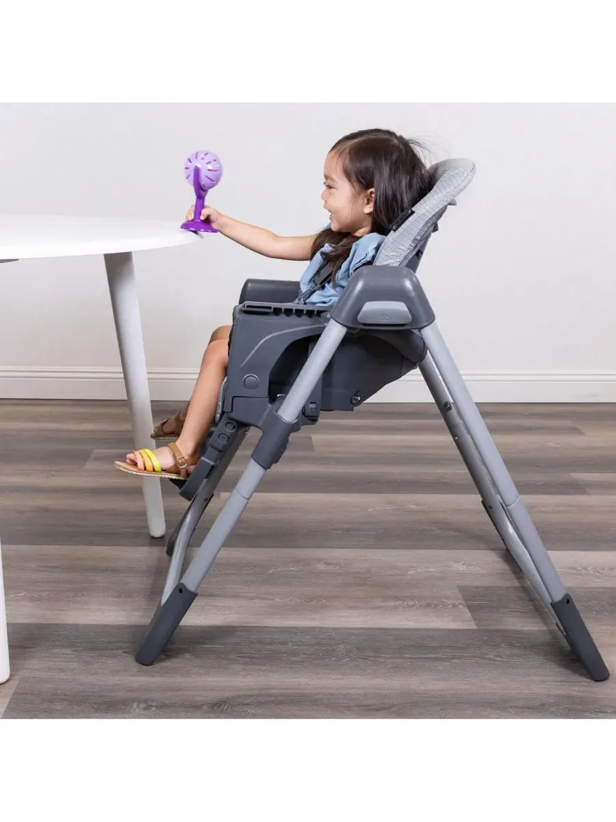 Детский стульчик для кормления Sit Right 2.0 3-в-1 Baby Trend — изображение 9 из 11, серый