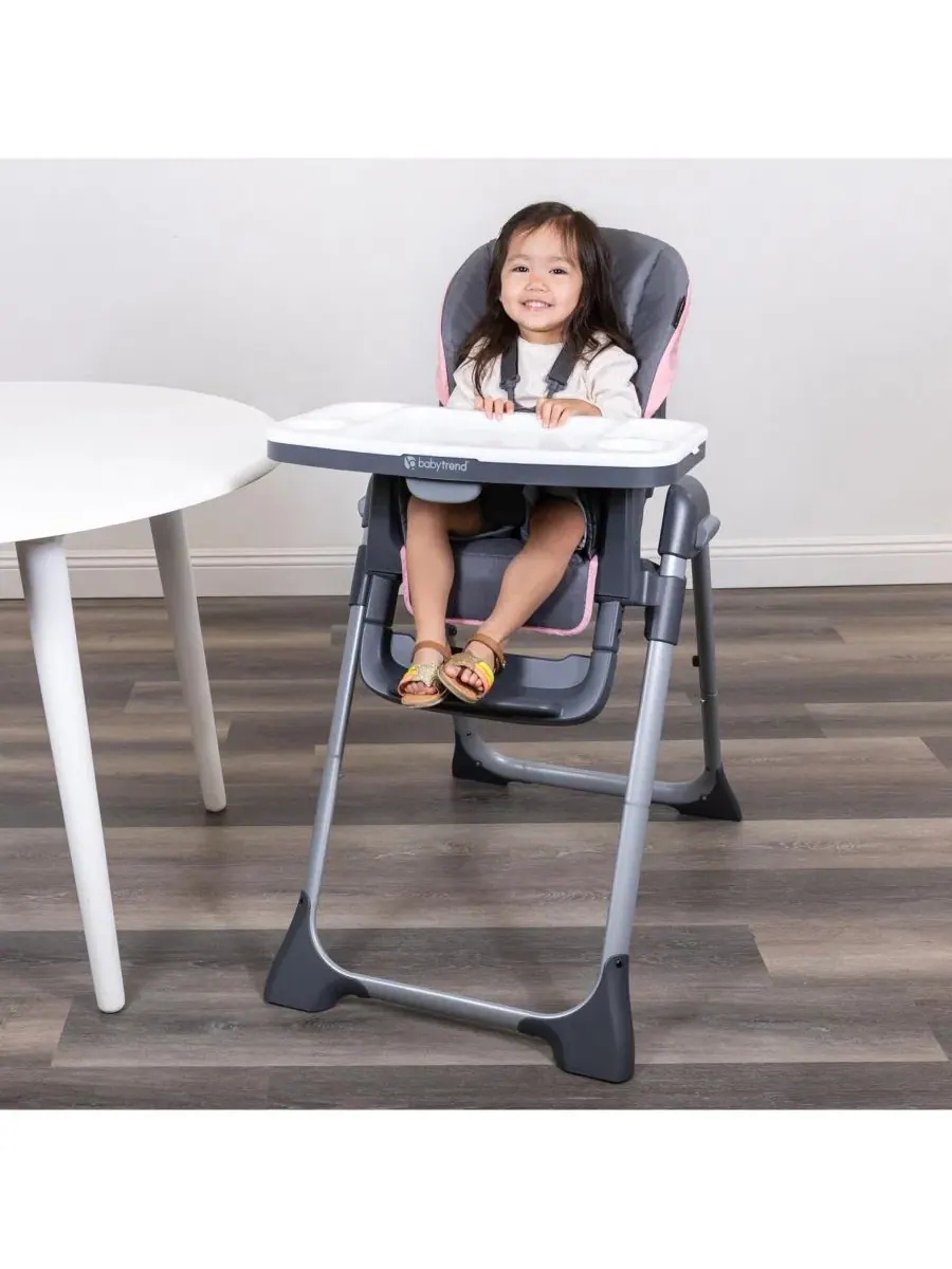Детский стульчик для кормления Sit Right 2.0 3-в-1 Baby Trend — изображение 8 из 11, розовый