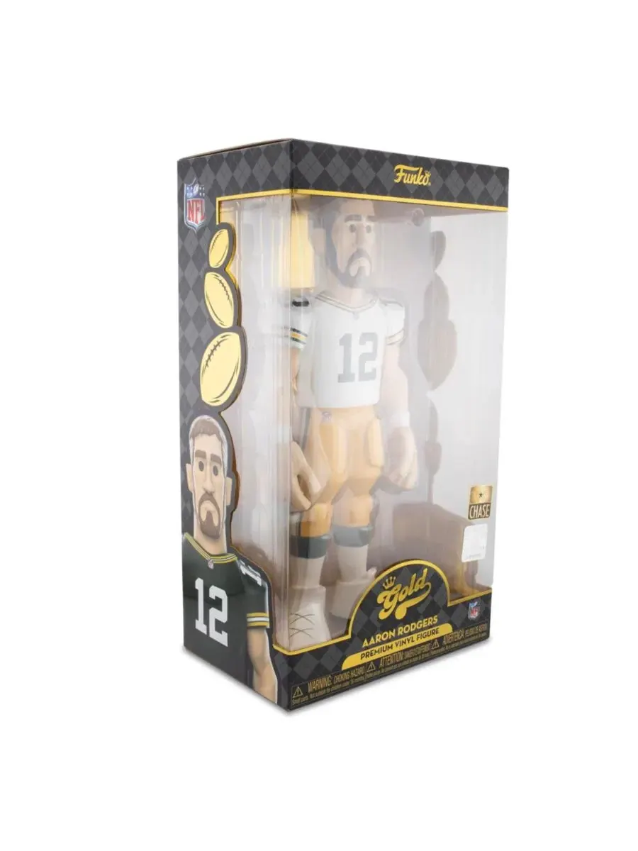 Виниловая фигурка Green Bay Packers NFL золотого цвета, 30 см, Аарон Роджерс CHASE Funko — изображение 2 из 6, нет цвета