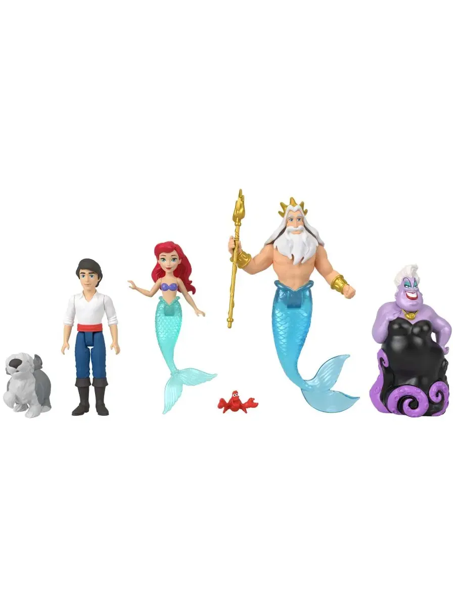 Набор фигурок Disney Princess «Ariel Mermaid Storybook Set» с 7 элементами — изображение 4 из 6, мульти