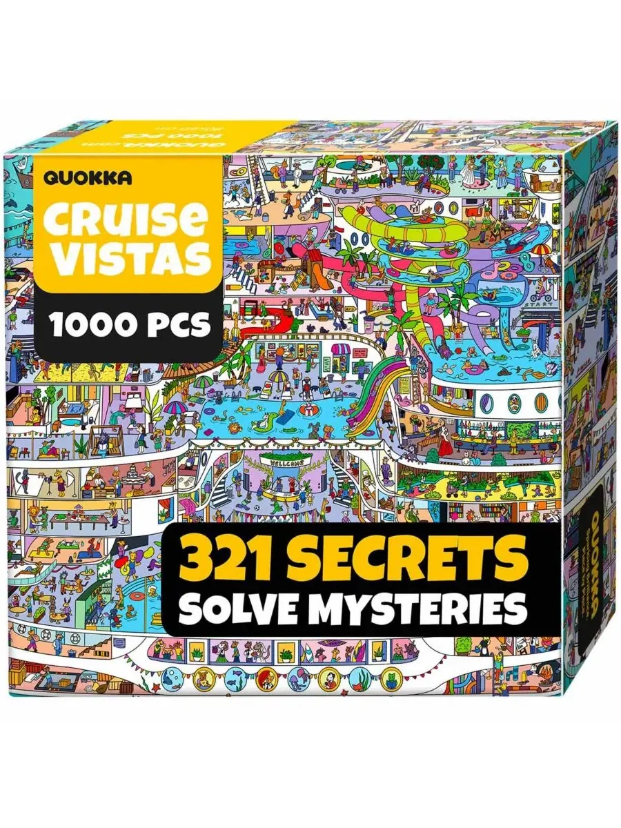 Пазл 1000 элементов с принтом Quokka, Cruise Vistas