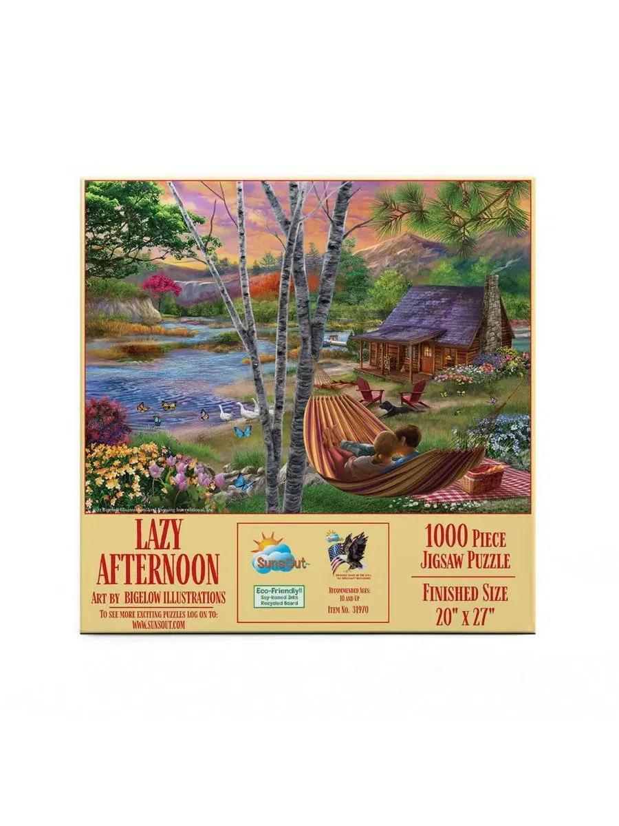 Пазл 1000 элементов Lazy Afternoon SunsOut — изображение 2 из 5, нет цвета
