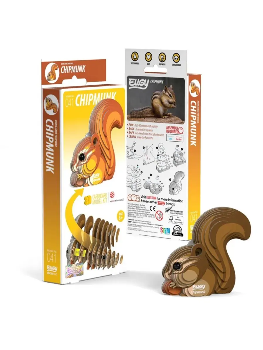 3D-пазл Chipmunk Eugy