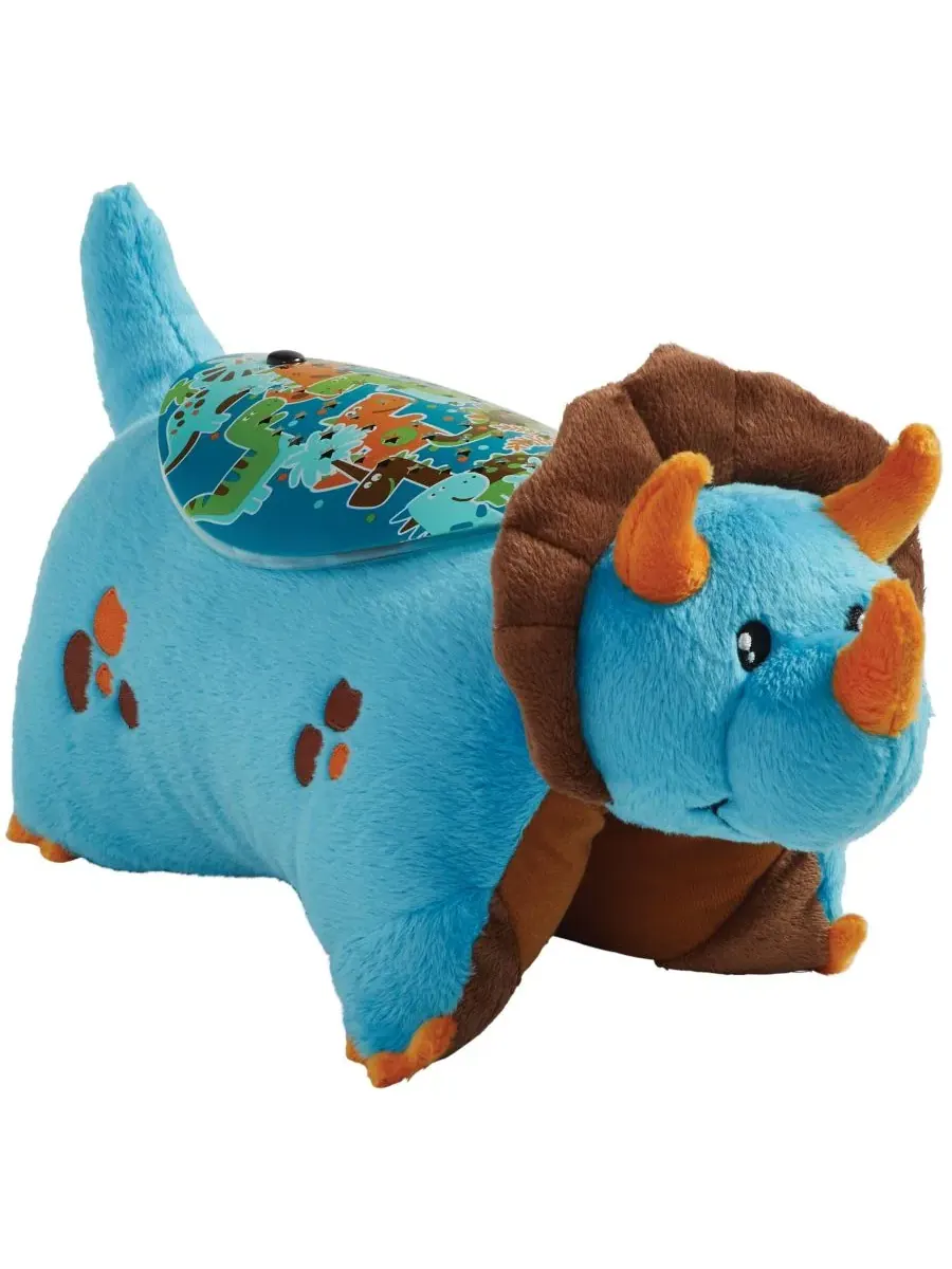 Плюшевый динозавр Sleeptime Lite Pillow Pets — изображение 2 из 9, голубой