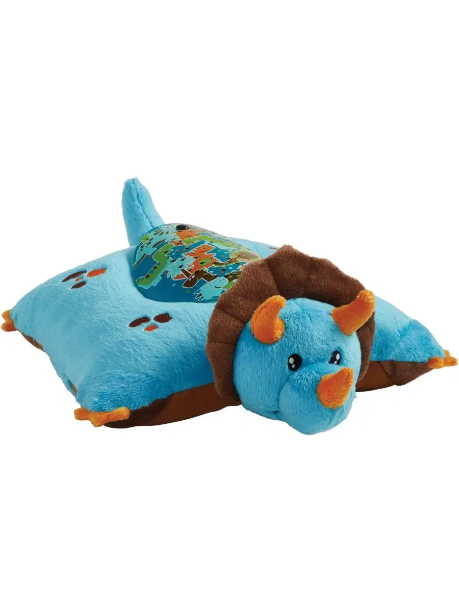 Плюшевый динозавр Sleeptime Lite Pillow Pets — изображение 3 из 9, голубой