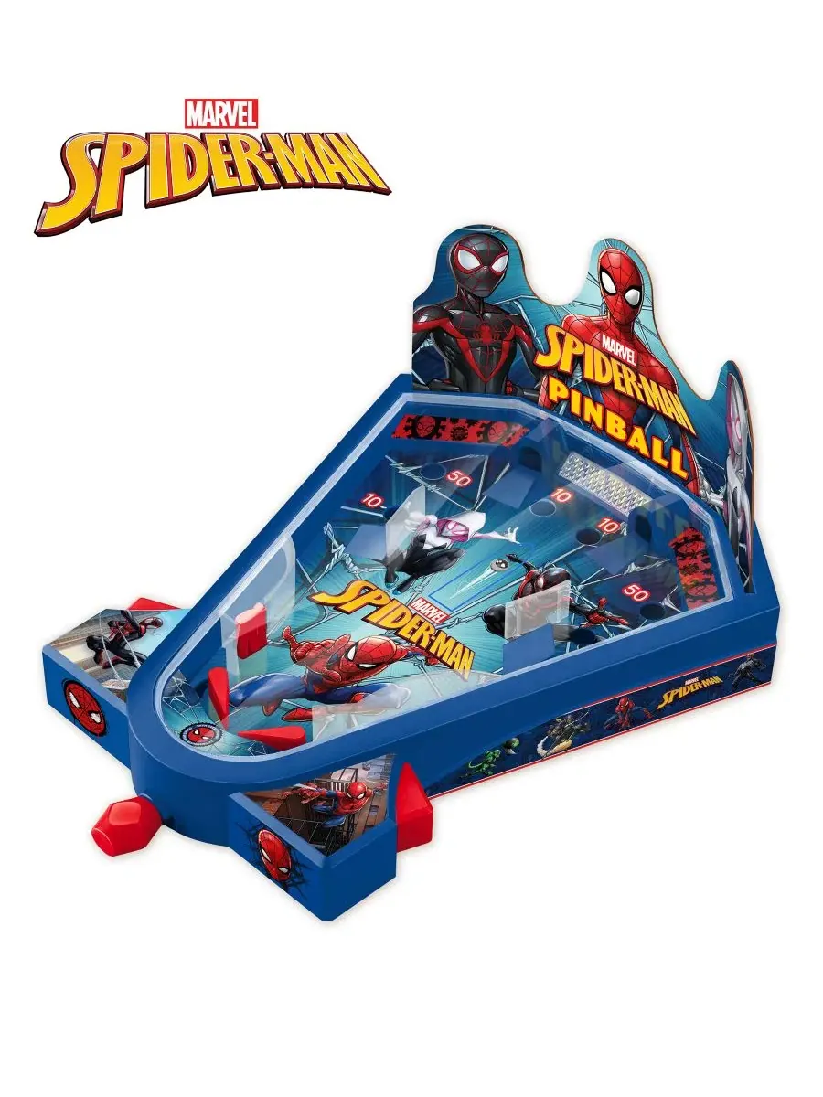 Настольная бейсбольная пинбольная игра «Человек-паук» World Tech Toys