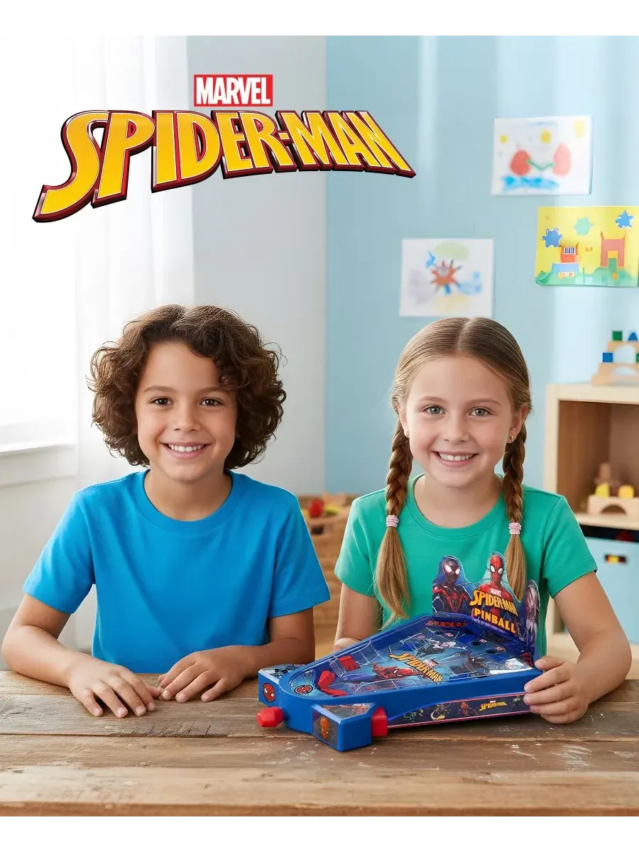 Настольная бейсбольная пинбольная игра «Человек-паук» World Tech Toys — изображение 7 из 7, мульти
