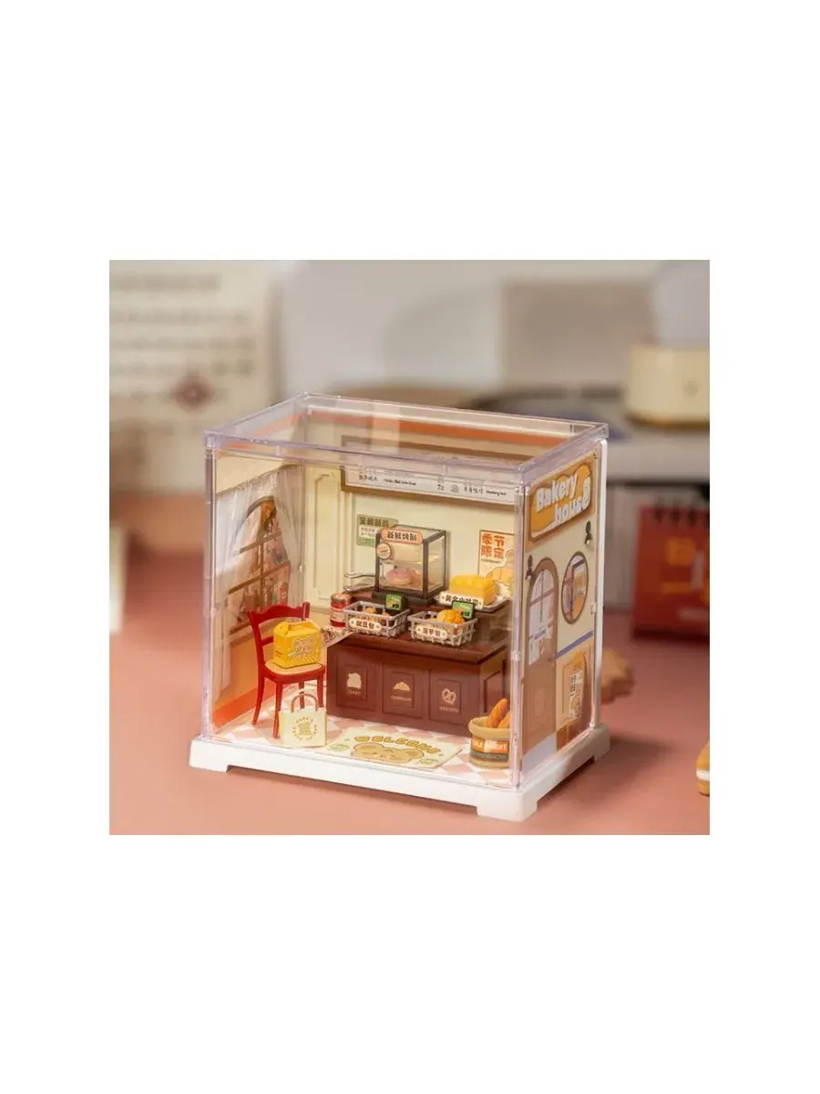 Конструктор миниатюрный Robotime Super Creator Mini Butter Bakery House — изображение 3 из 4, желтый