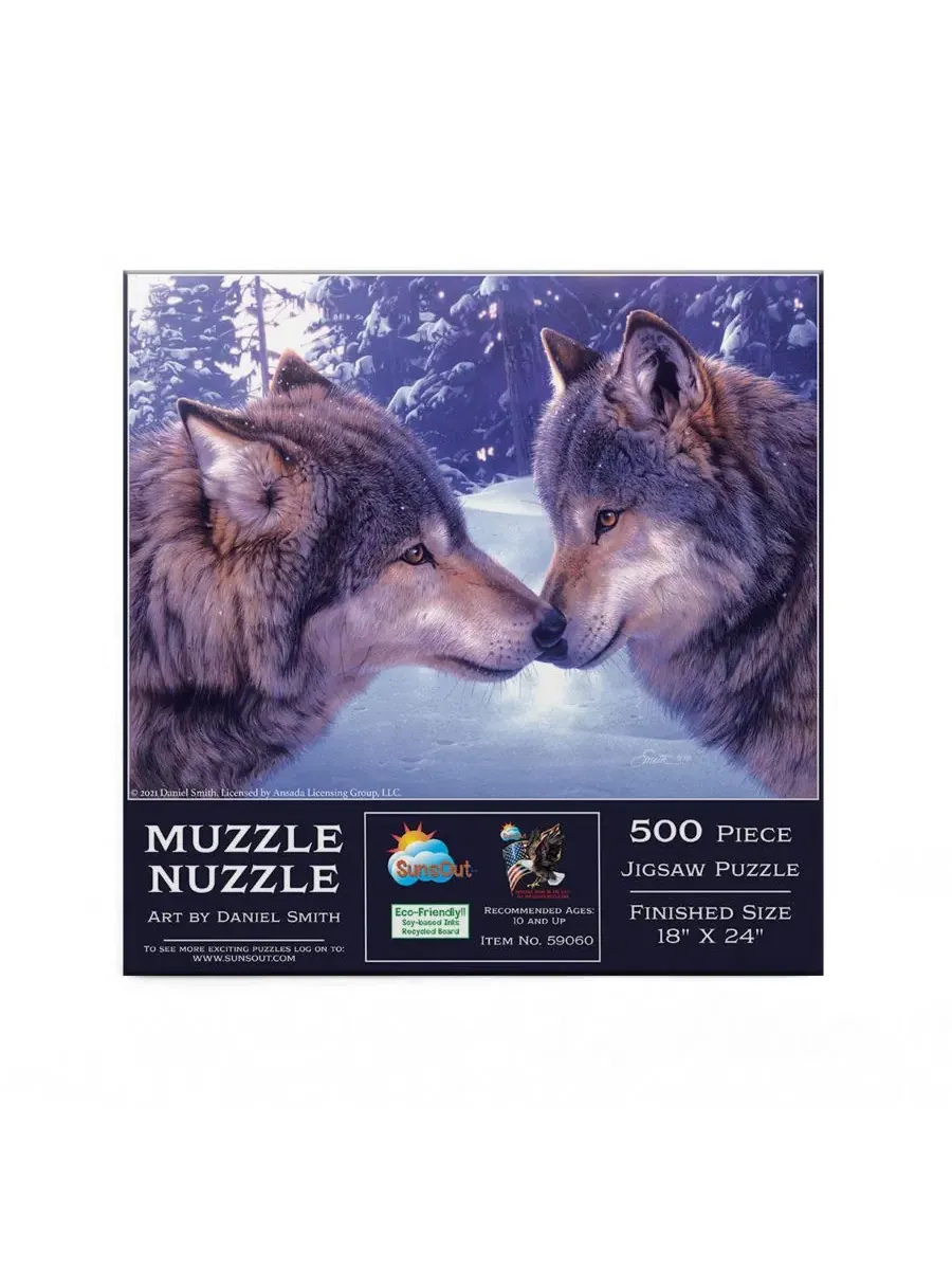 Пазл 500 деталей Muzzle Nuzzle SunsOut — изображение 3 из 5, нет цвета