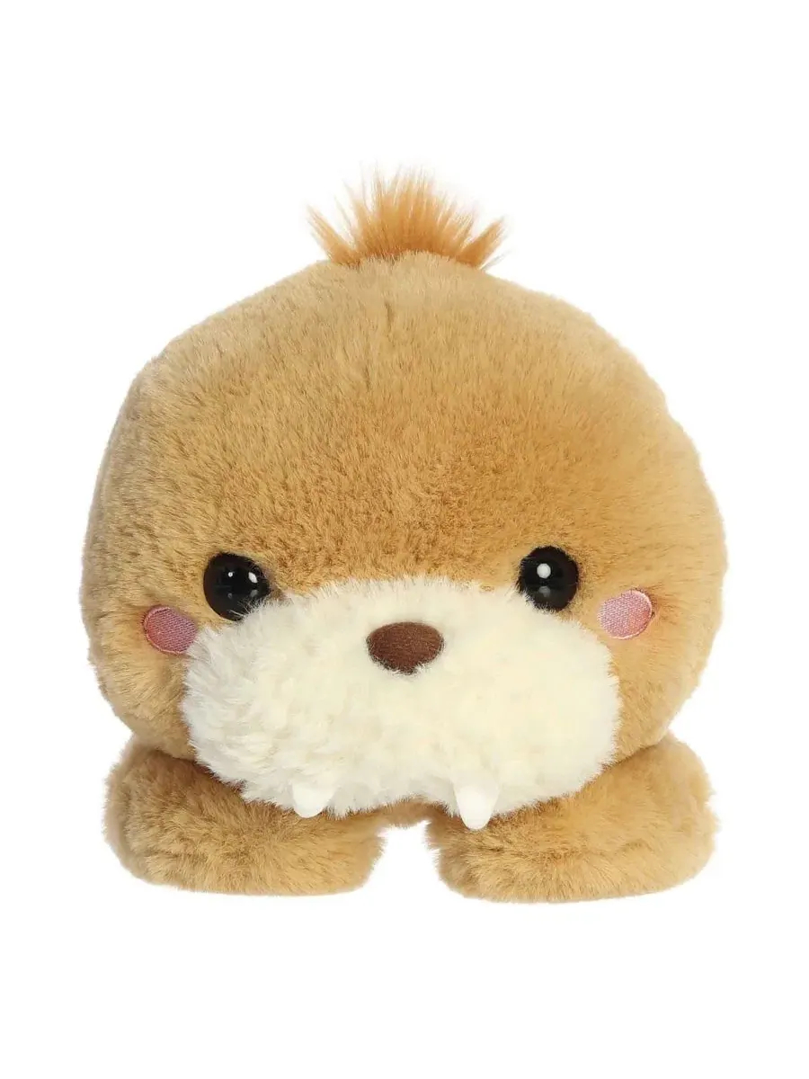 Маленькая плюшевая игрушка "Моржик" (Wully Walrus) - очень милая и игривая, коричневая, 23 см Aurora — изображение 2 из 5