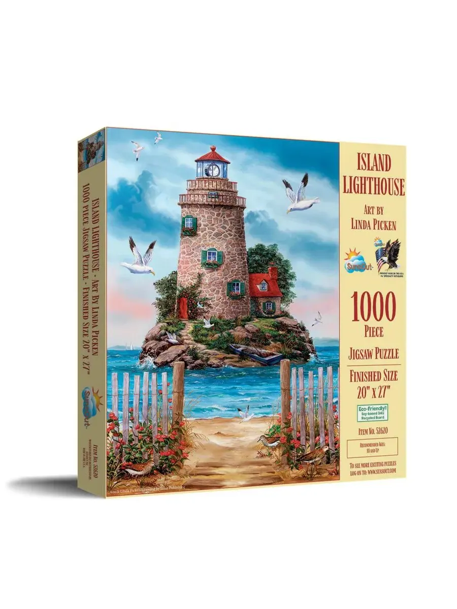 Пазл «Островной маяк» (1000 деталей) для взрослых Sunsout