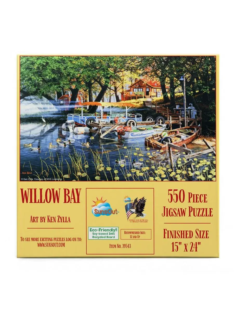 Пазл Willow Bay из 550 деталей для взрослых Sunsout — изображение 3 из 5, нет цвета