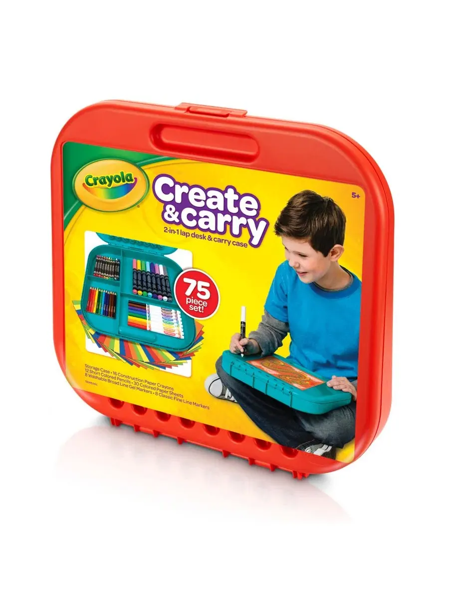 Набор для творчества Crayola Create N Carry Case, 75 предметов — изображение 3 из 4, мульти