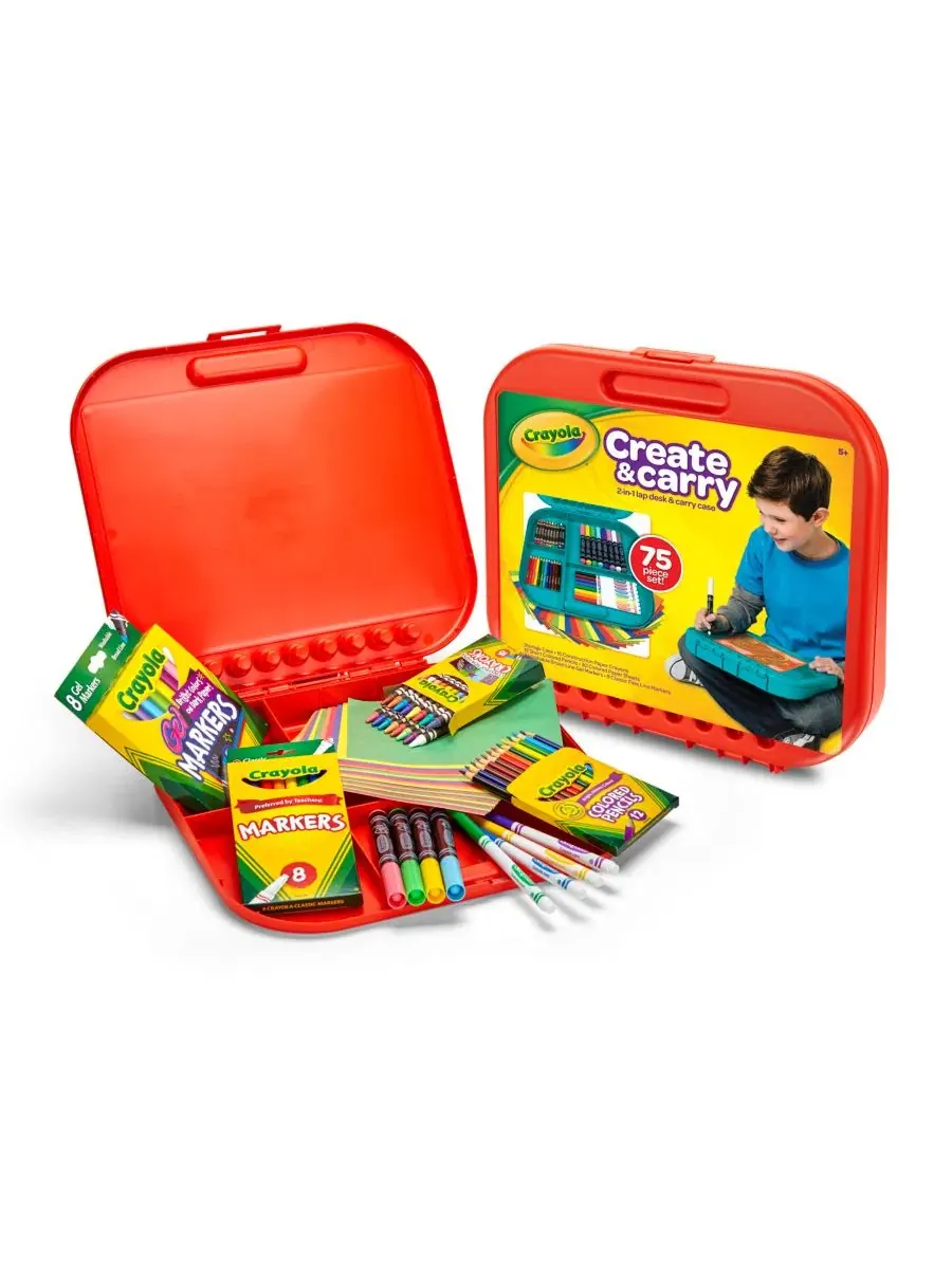 Набор для творчества Crayola Create N Carry Case, 75 предметов — изображение 4 из 4, мульти