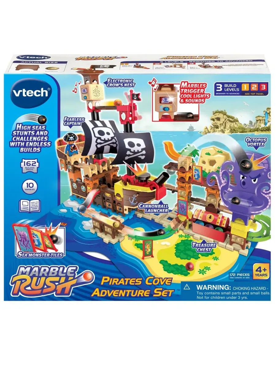 Конструктор Marble Rush Pirates Cove Adventure 162 детали VTech — изображение 3 из 7, нет цвета