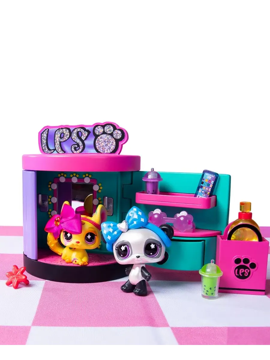 Игровой набор Spin Style Boutique с 3 питомцами Bobblin' Pets Littlest Pet Shop — изображение 5 из 9, мульти
