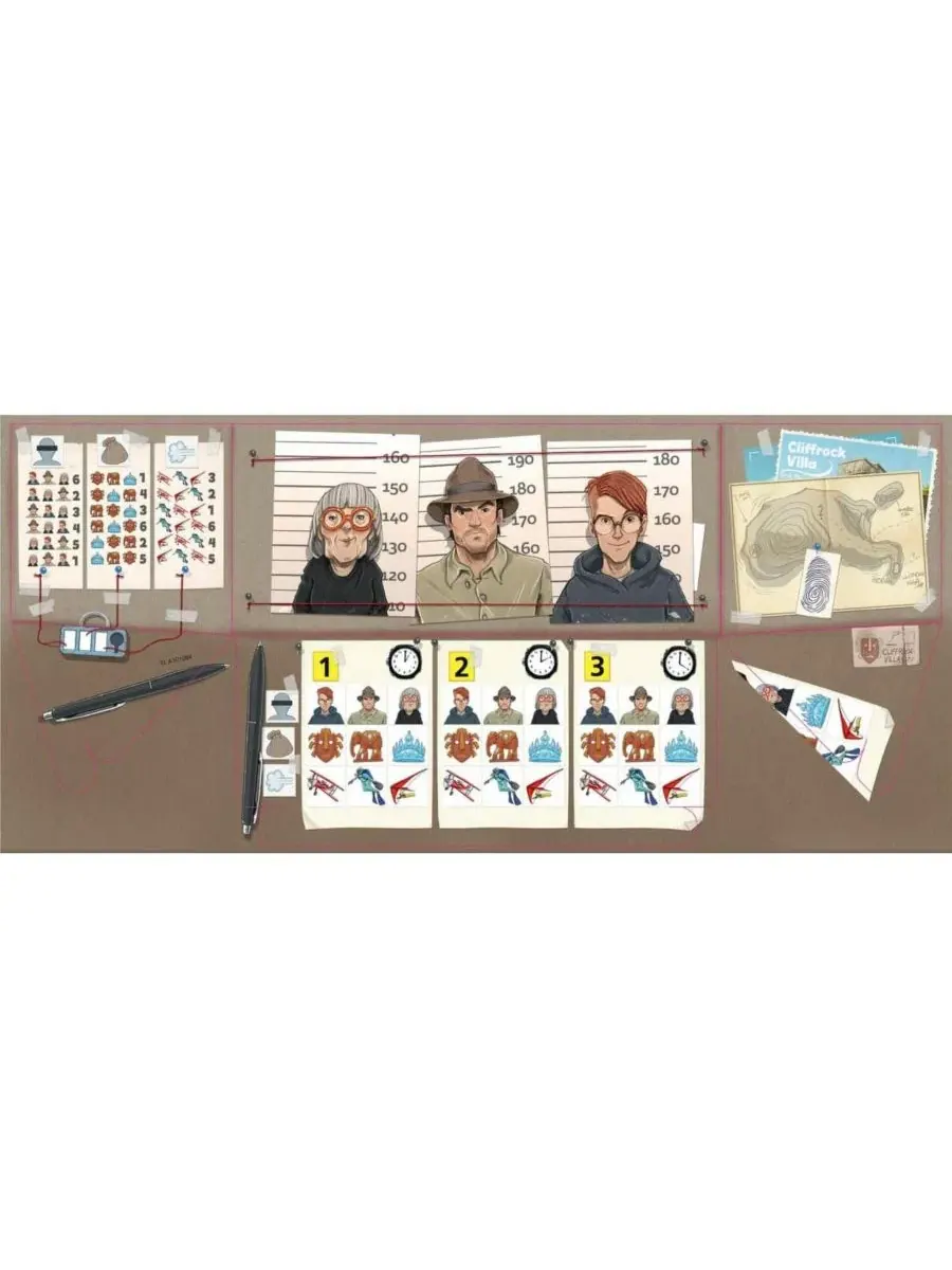 Настольная игра-детектив The Key: Theft at Cliffrock Villa Haba — изображение 6 из 8, нет цвета
