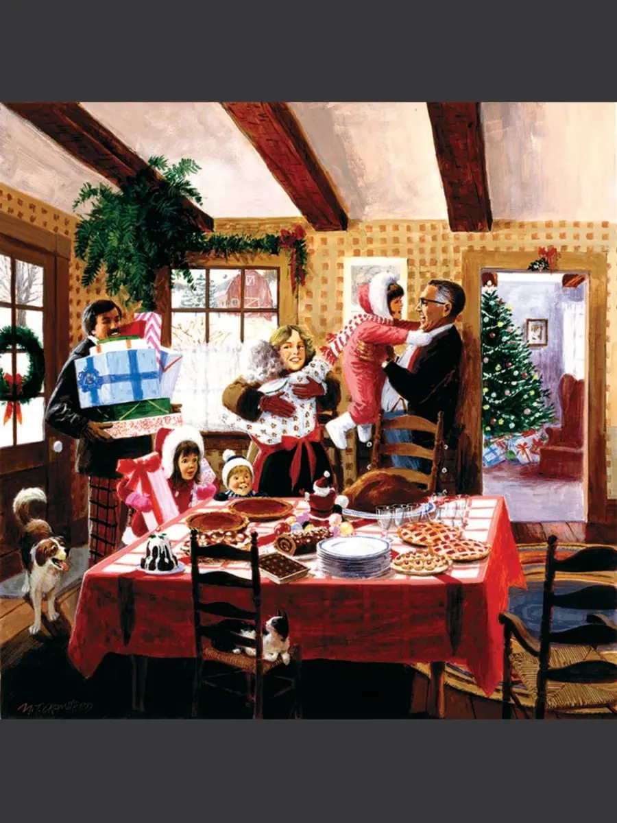 Пазл 500 деталей Christmas Dinner Guests SunsOut — изображение 4 из 5, нет цвета