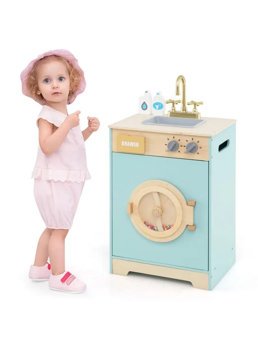 Детский игровой набор «Стиральная машина» с стиральным порошком Mecale