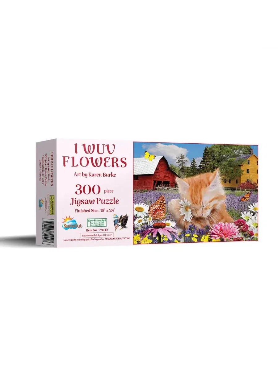 Пазл «Я люблю цветы» (300 деталей) для взрослых Sunsout