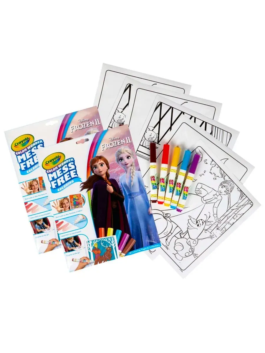 Набор для раскрашивания Color Wonder Frozen 2, 2 комплекта Crayola