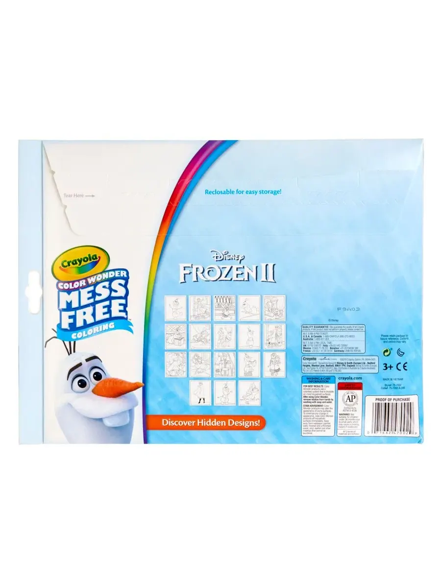 Набор для раскрашивания Color Wonder Frozen 2, 2 комплекта Crayola — изображение 3 из 3, мульти
