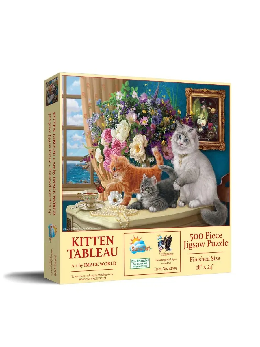 Пазл 500 элементов Kitten Tableau SunsOut
