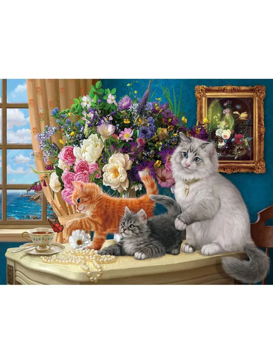 Пазл 500 элементов Kitten Tableau SunsOut — изображение 2 из 6, нет цвета