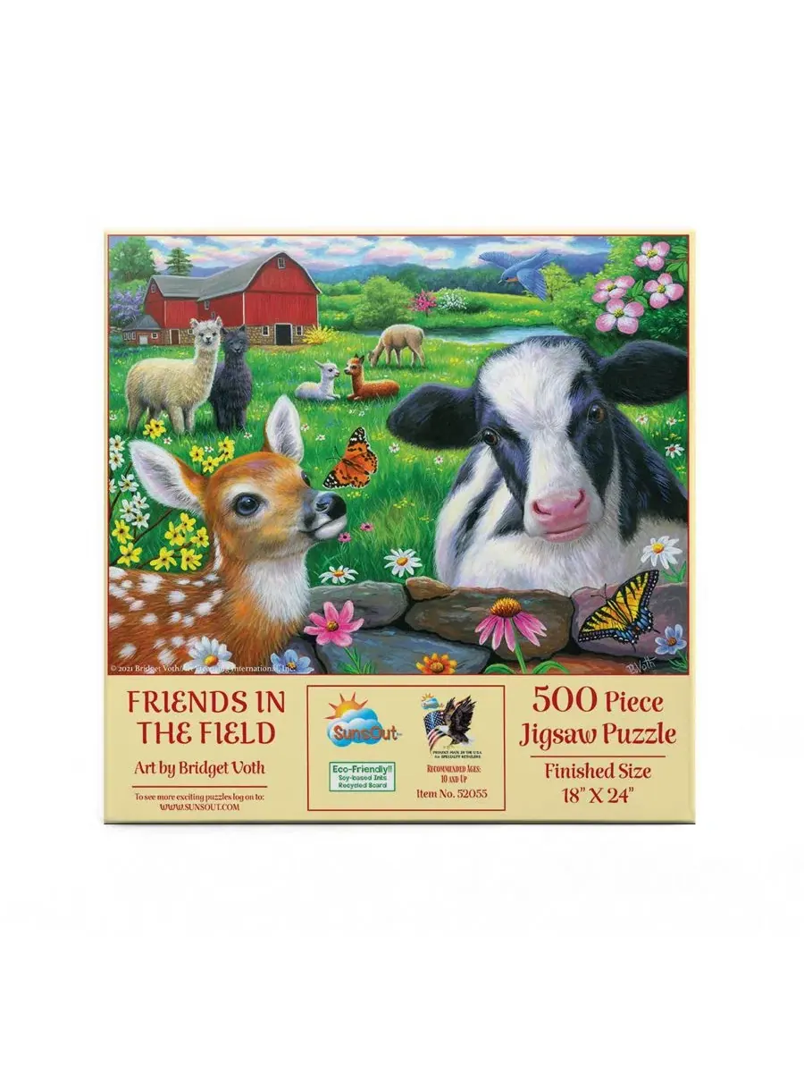 Пазл 500 элементов Friends in the Field SunsOut — изображение 2 из 5, нет цвета