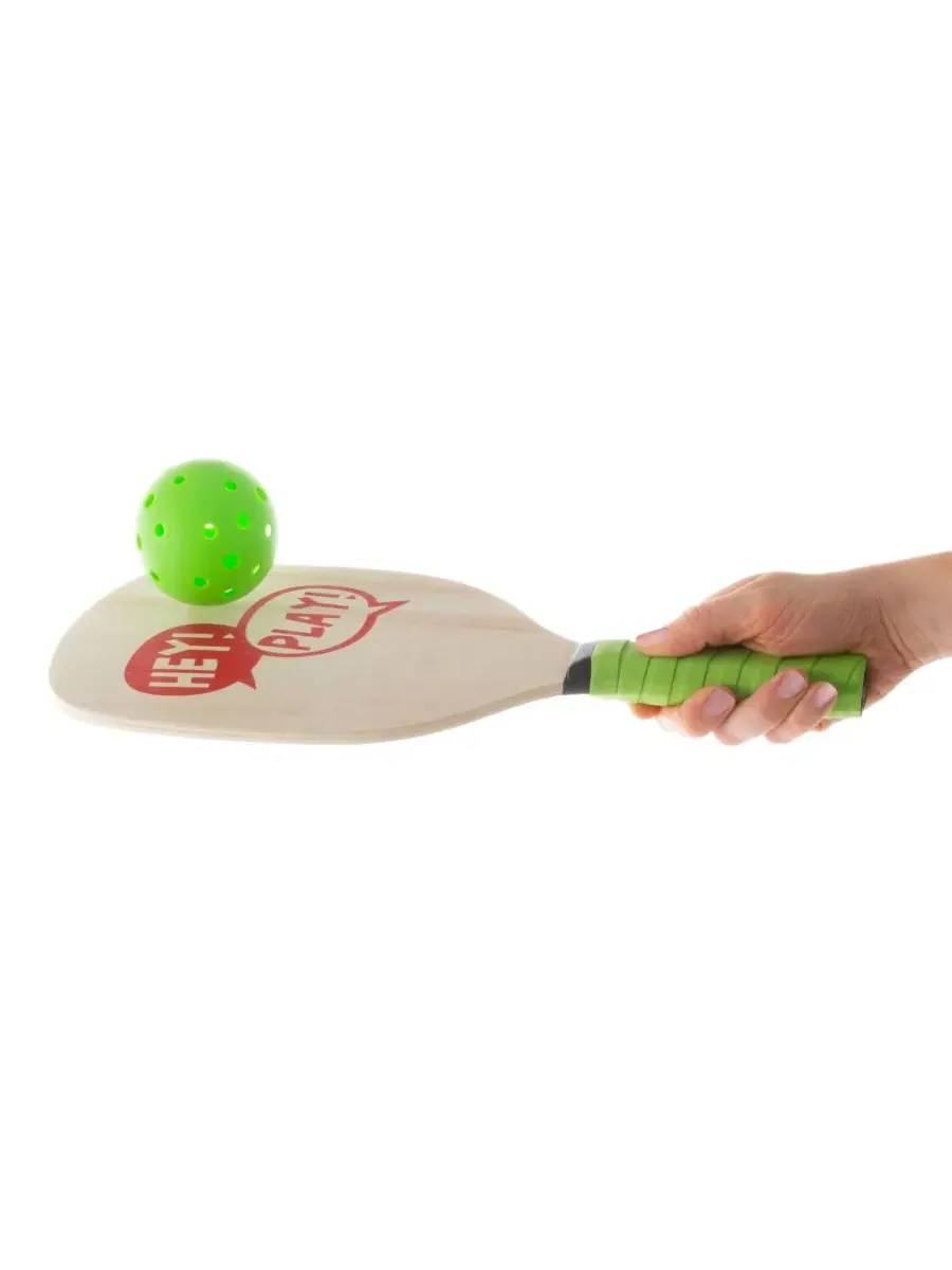 Набор для игры в падел-бол Hey Play - пара легких ракеток для начинающих, мяч и сумка для переноски — изображение 5 из 6