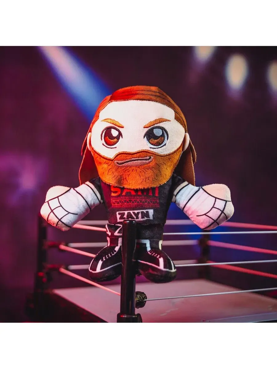 WWE Sami Zayn Kuricha Plush - мягкая игрушка в стиле чиби Bleacher Creatures — изображение 2 из 7, нет цвета