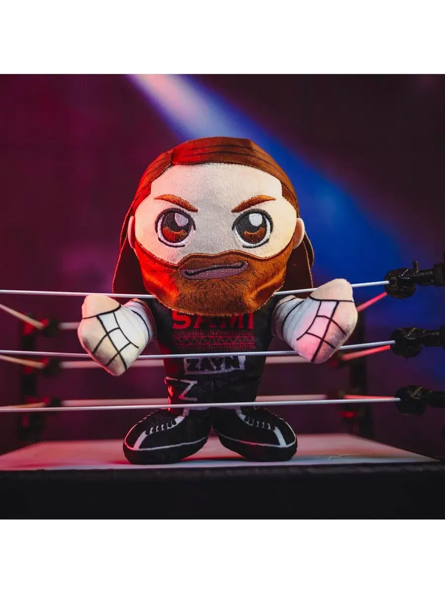 WWE Sami Zayn Kuricha Plush - мягкая игрушка в стиле чиби Bleacher Creatures — изображение 6 из 7, нет цвета