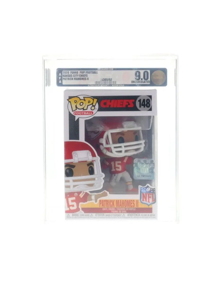 Фигурка POP Vinyl Kansas City Chiefs NFL, Патрик Махоумс, Рейтинг AFA 9 Funko