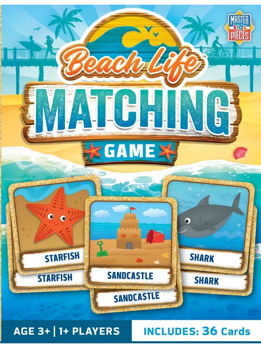 Игра на сопоставление «Пляжная жизнь» Masterpieces Puzzles