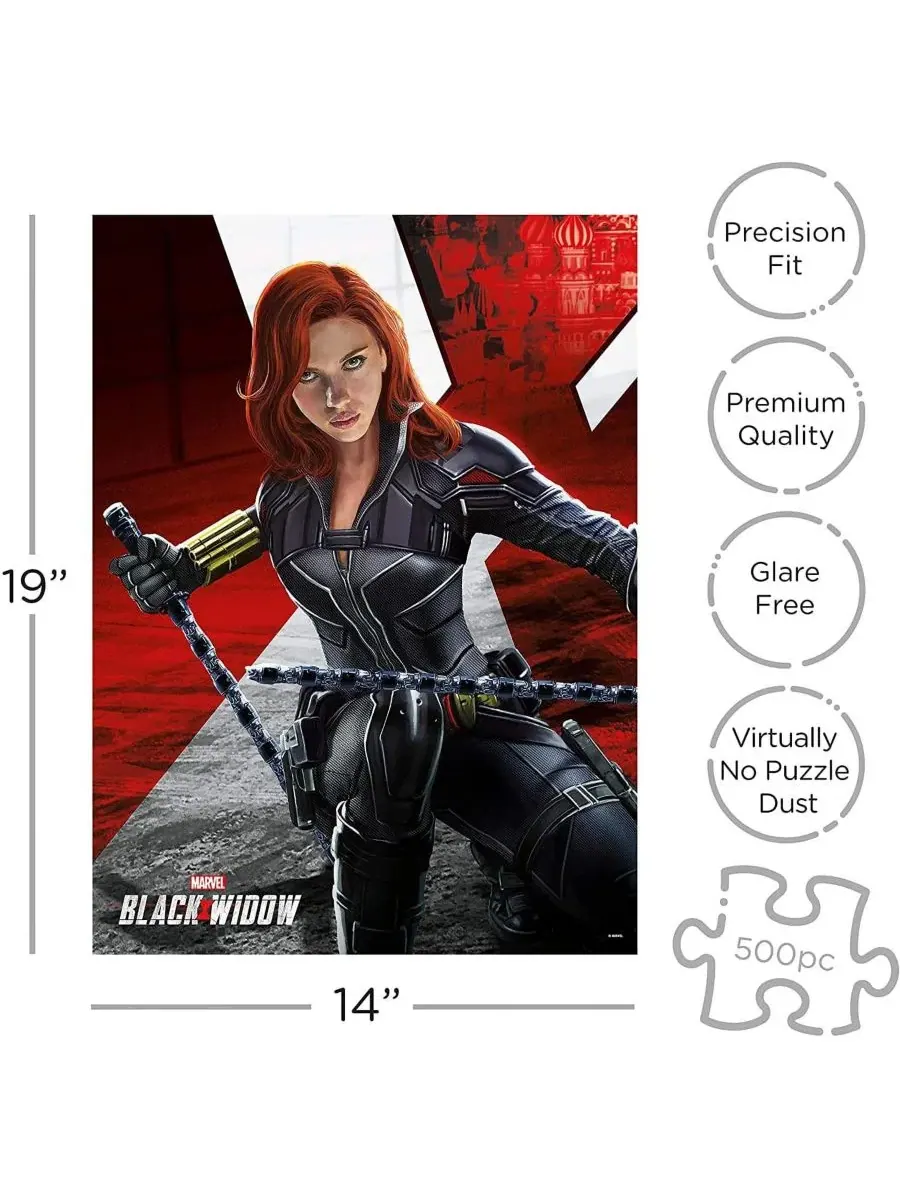 Пазл Marvel «Черная вдова» (500 деталей) Nmr Distribution — изображение 2 из 4, нет цвета