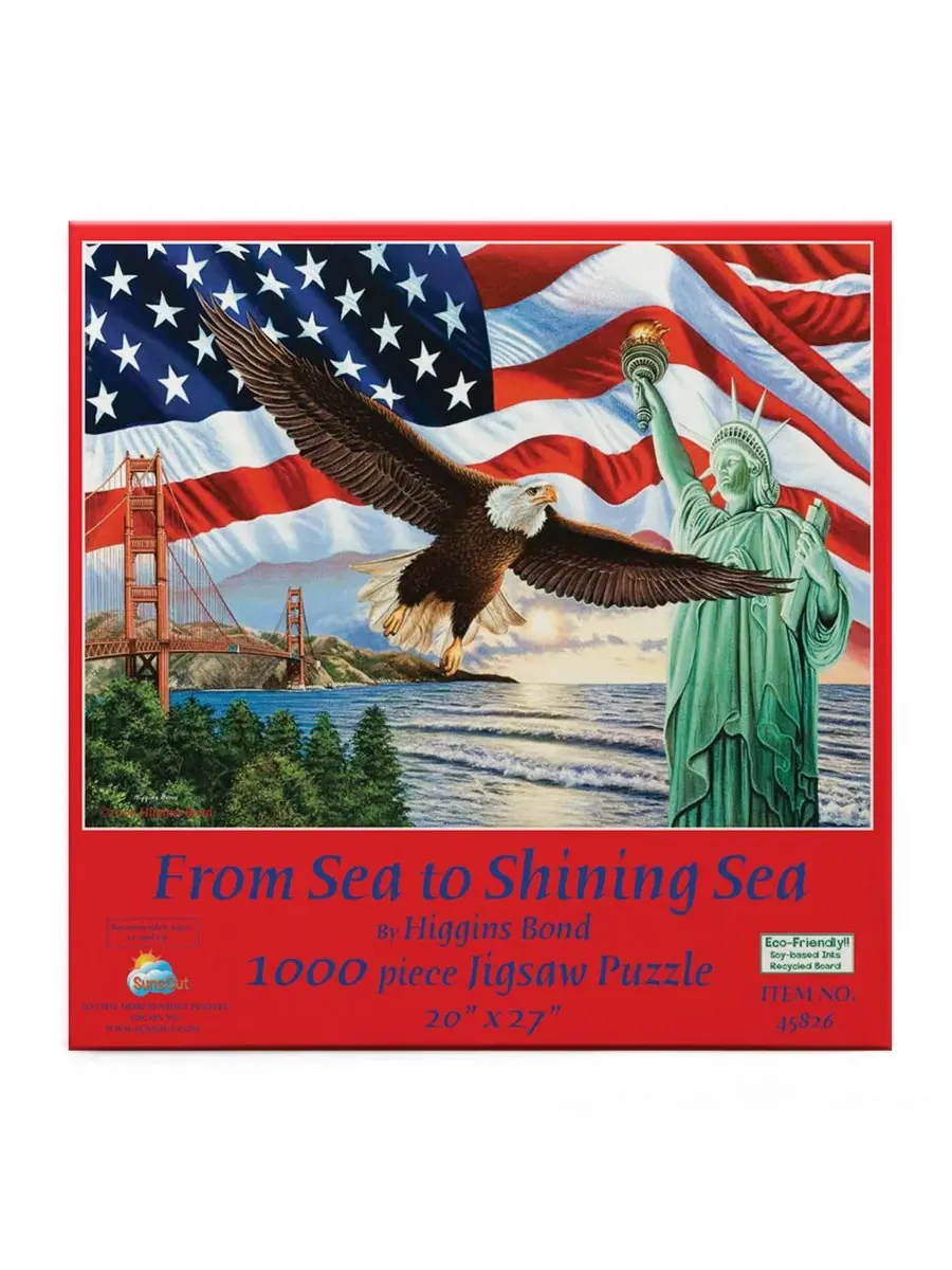Пазл 1000 элементов From Sea to Shining Sea SunsOut — изображение 2 из 3, нет цвета