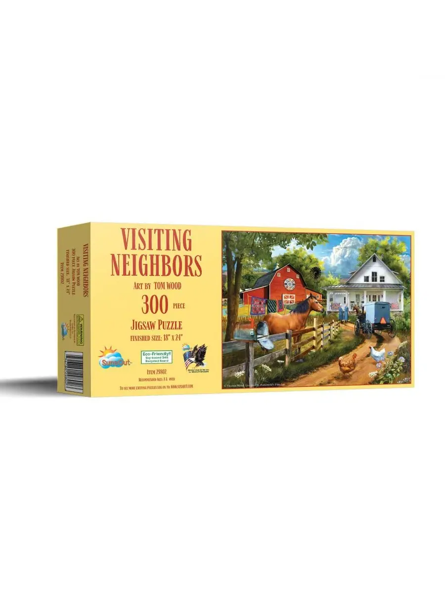 Пазл 300 деталей Visiting Neighbors SunsOut