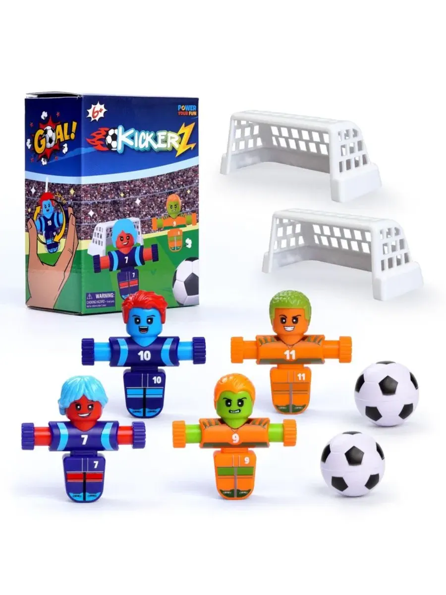 Игровой набор KickerZ Soccer Fidgets Game Set - 8 предметов Power Your Fun